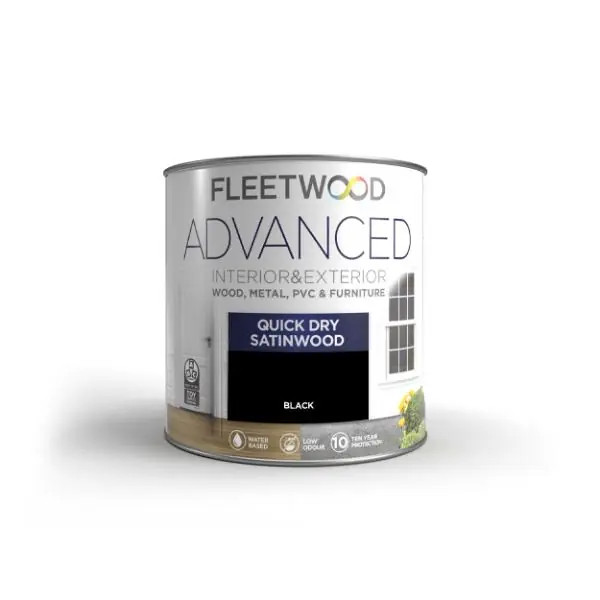 Express Delivery 750ml Advanced Quick Dry Interior/ Exterior Satinwood Black