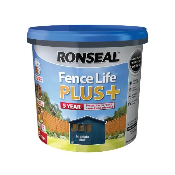 Hot Picks Fence Life Plus Midnight Blue 5L