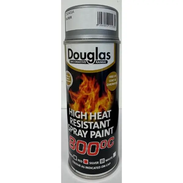 Express Delivery Vitcas Heat Resistant Aerosol Paint Silver 400ml