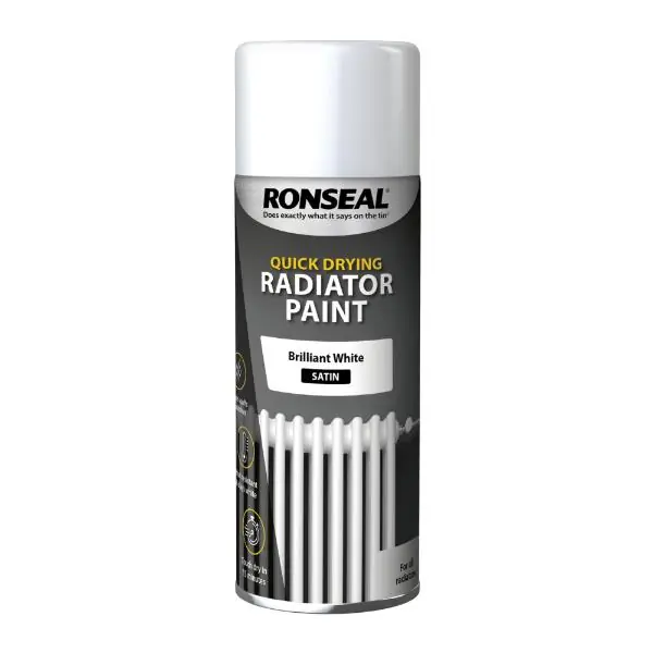 Luxury Ronseal Quick Dry Rad Spray White Satin 400ml
