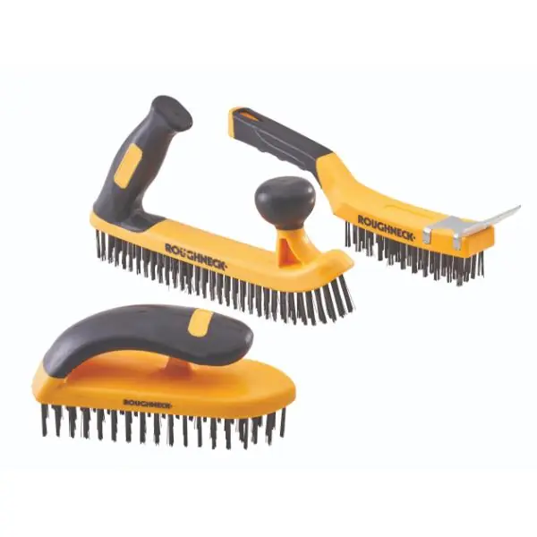 Roughneck 3 Piece Heavy Duty Wire Brush Set While Supplies Last