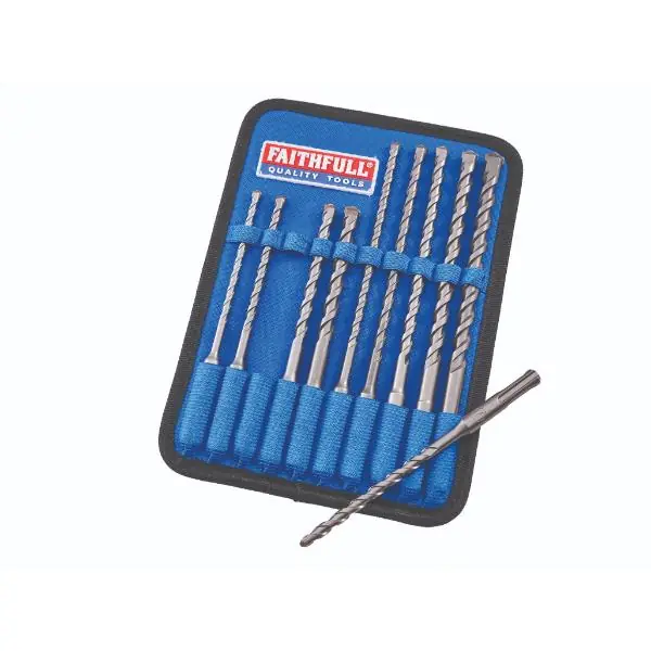 Sale Faithfull 10 Piece SDS Drill Bit Set