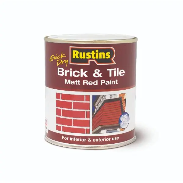 Buy Online Rustins Step & Tile Gloss Red Paint Quick/ Dry 500ml