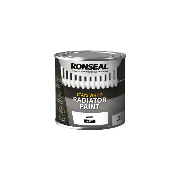 Crafted One Coat Stay White Radiator Paint Matt 250ml