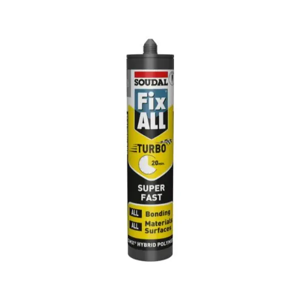 Soudal Fix All® Turbo Grey Super Fast Sealant/Adhesive 290ml Big Sale