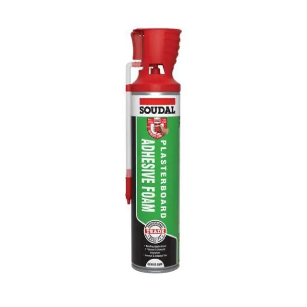 Soudal Plasterboard Adhesive Foam- Genius Gun 750ml Champagne Place Order