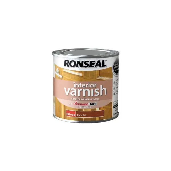 Ronseal Interior Varnish Gloss Dark Oak 250ml Best Choice