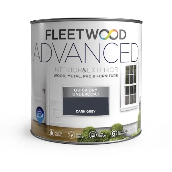 750ml Advanced Quick Dry Interior/ Exterior Undercoat Dark grey Buy Direct
