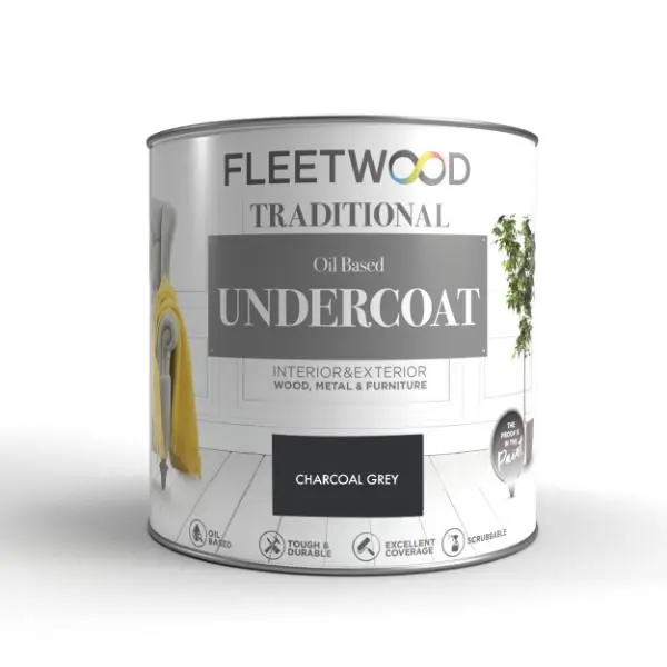 Latest Fleetwood Undercoat Charcoal Grey 750ml