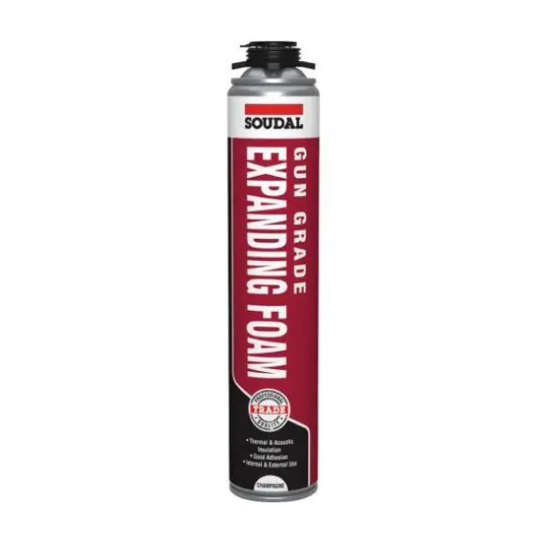 Same Day Shipping Soudal Gap Filler Expanding Foam- Gun Grade 750ml Champagne