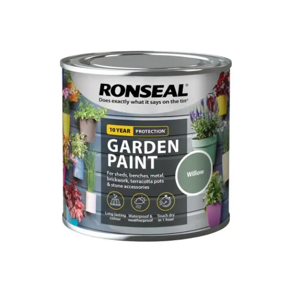 High Quality Ronseal Garden Paint 250 ml - Willow