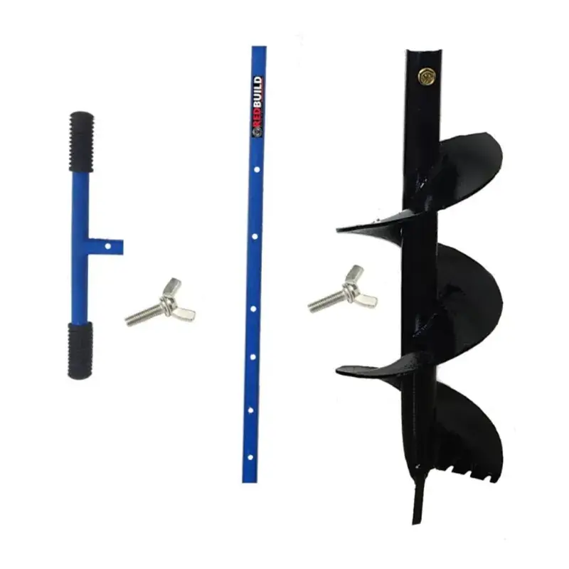 Weekend Sale Redbuild Heavy Duty Manual Adjustable Earth Auger Hole Digger With 6 inch Diameter, Soil Digging, Farming Tools 4.6