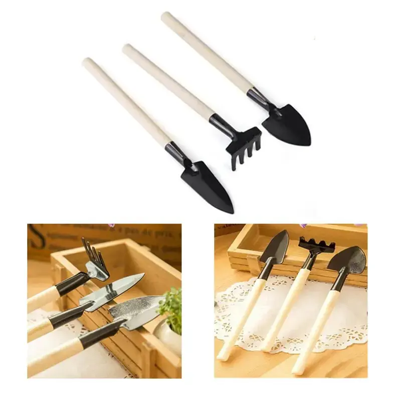 Trusted Brand Bonsai Tool Kit For Garden set of 3 Pcs (Trowel, Shovel and Rake) 5.0