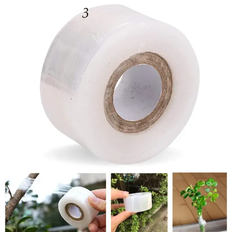 Ecofynd 1 inch Grafting Stretchable Tape of 100 meter for Nursery and Garden (Pack of 2) Exclusive