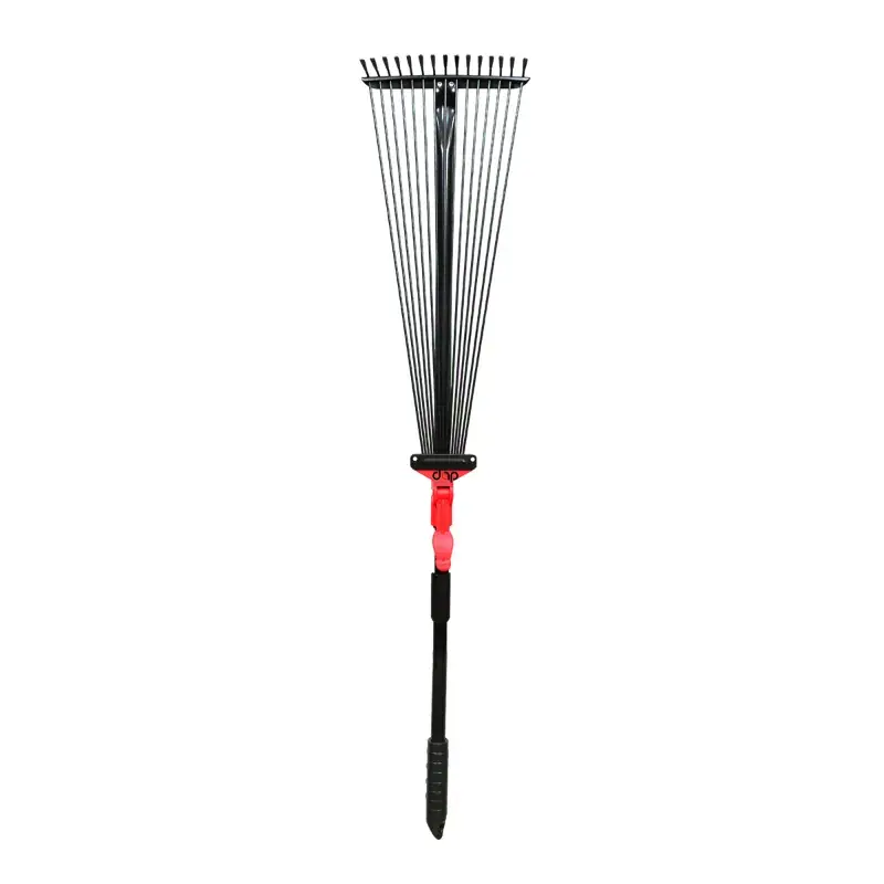 Exclusive Offer DAP Telescopic Metal Rake, (30-63 inch) Adjustable Handle Rake for Lawn, Garden Broom with Long Handle 5.0
