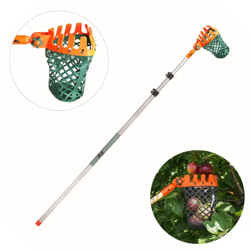 DAP Telescopic Fruit Picker of 5 Meter Extendable Pole with Rubber Bucket, PG 500Z Budget