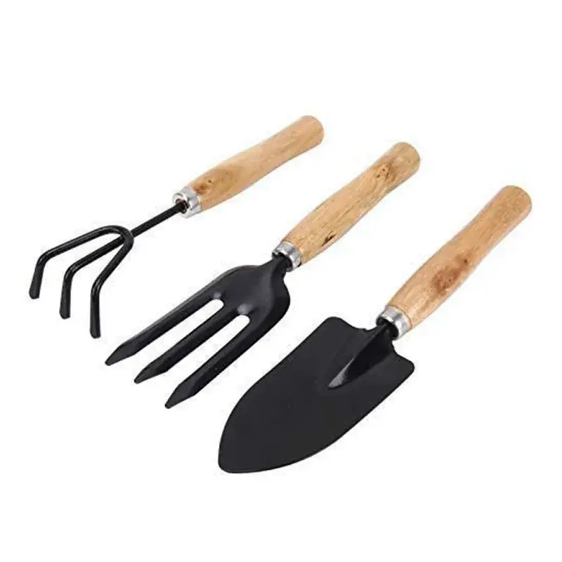 Top Rated AGT Set of 3 Garden Tools Combo - Trowel, Cultivator and Garden Fork (Pack of 2 - 6 Tools) 5.0