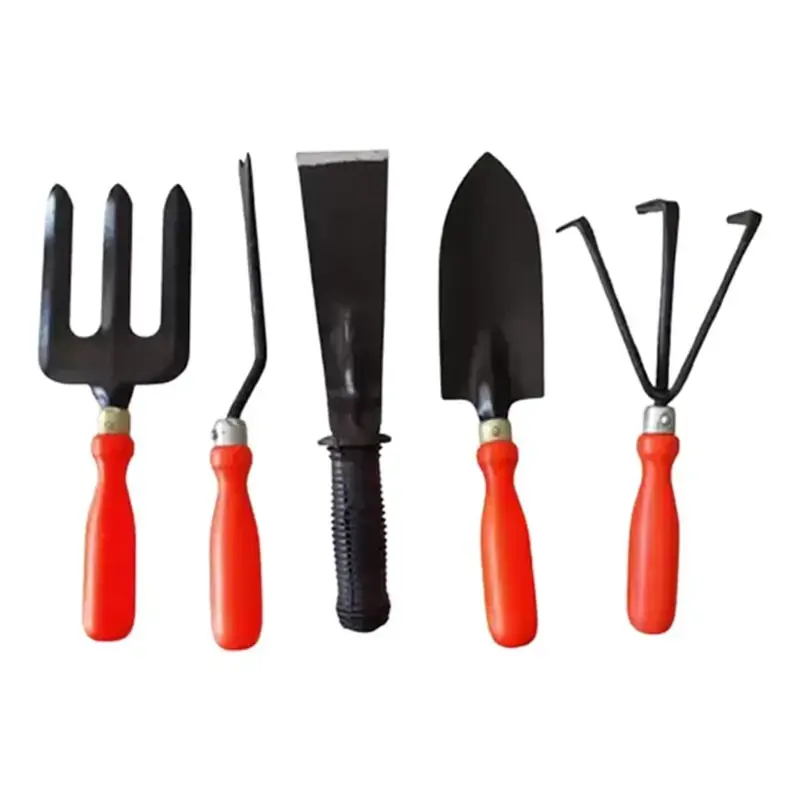 Shop Now AGT 5 Pcs Gardening Tools Combo of Weeder, Small Trowel, Cultivator, Fork & Khurpi (Set of 5) 5.0