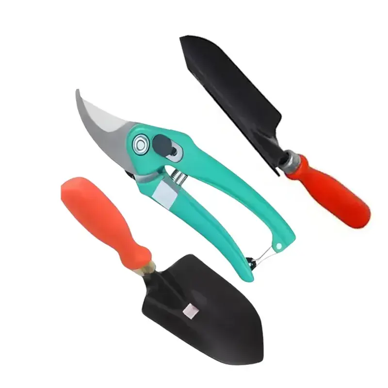 Holiday Sale AGT Imported Garden Pruner, Trowel and Transplanter Garden Tools Combo (Set of 3) 5.0