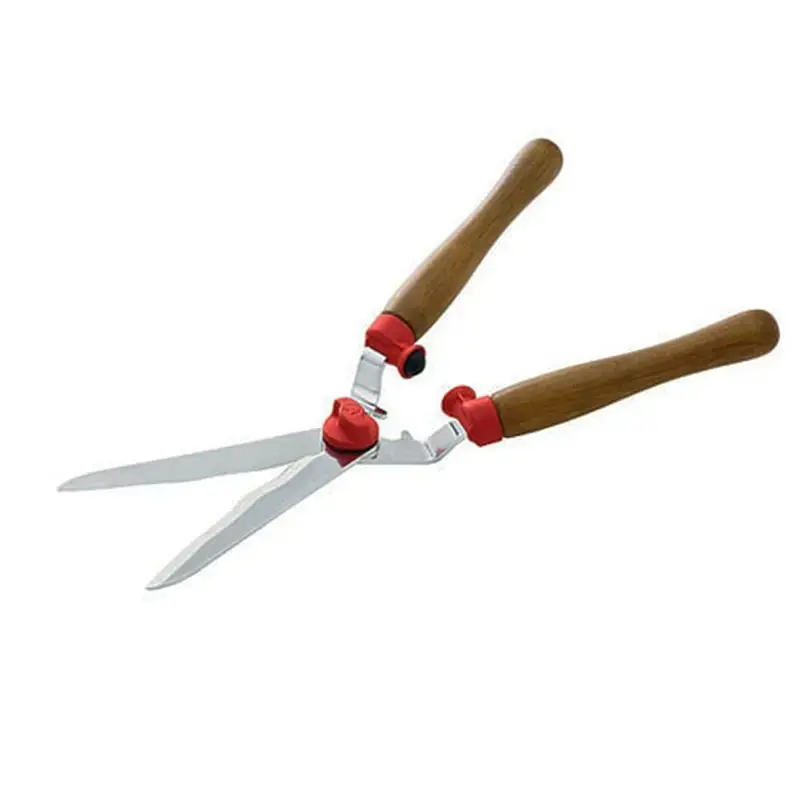 Wolf Garten Wooden Handle Hedge Cutter for Bonsai Tree (HS-W) For Hedge Trimming & Shaping, Pruning, Fine Detailing 5.0 Today Only