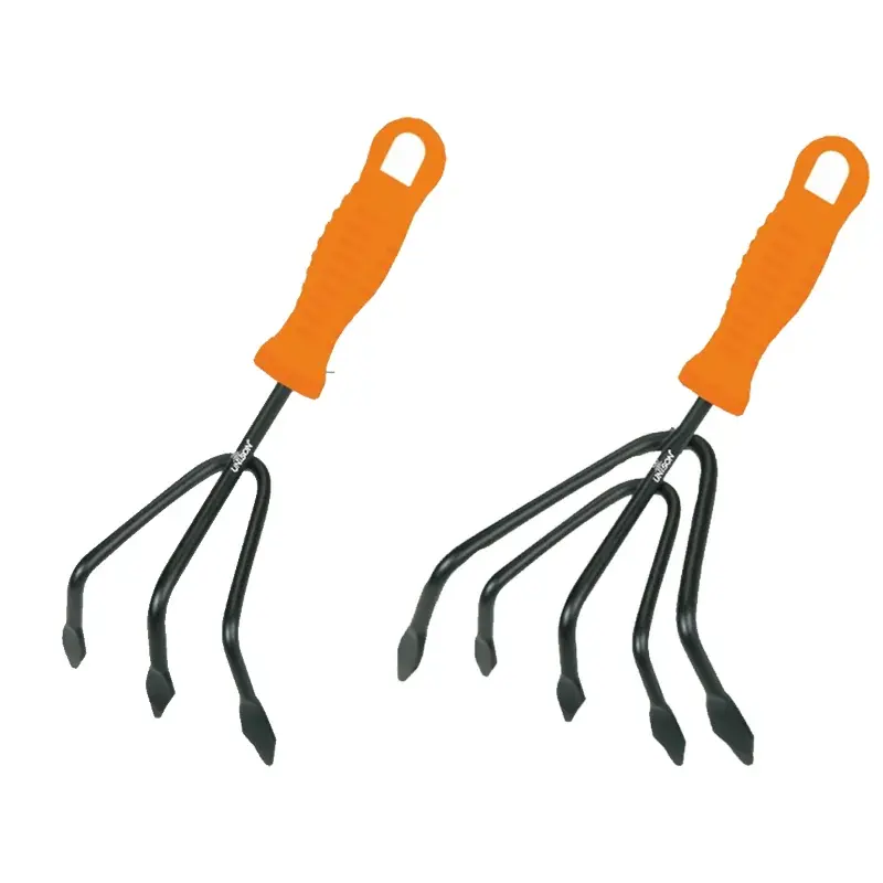 Manual Cultivator 3 Pin & 5 Pin (Pack of 2 Each) for cultivating the soil and weeding/Home Gardening Tool Set Budget