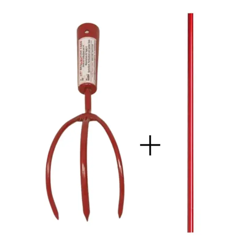 While Supplies Last Heavy Duty 3 Tine Hand Tiller | Cultivator With 5 Feet Handle
