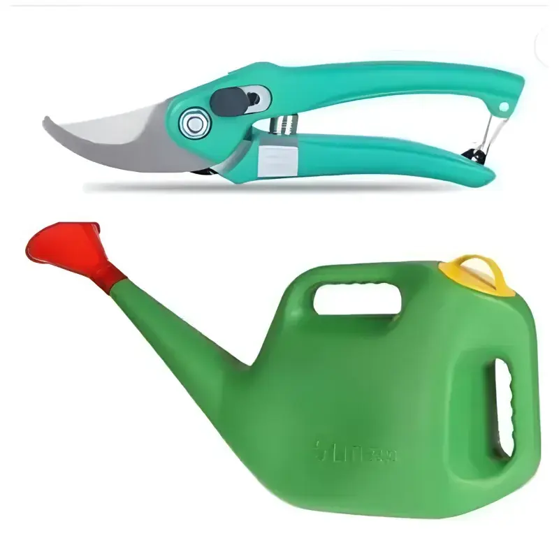 AGT Garden Tools Combo Kit of a 5 Ltr Watering Can & a Pruning Shears | Used for Small-Scale Gardening Processes (2 Tools) Exclusive