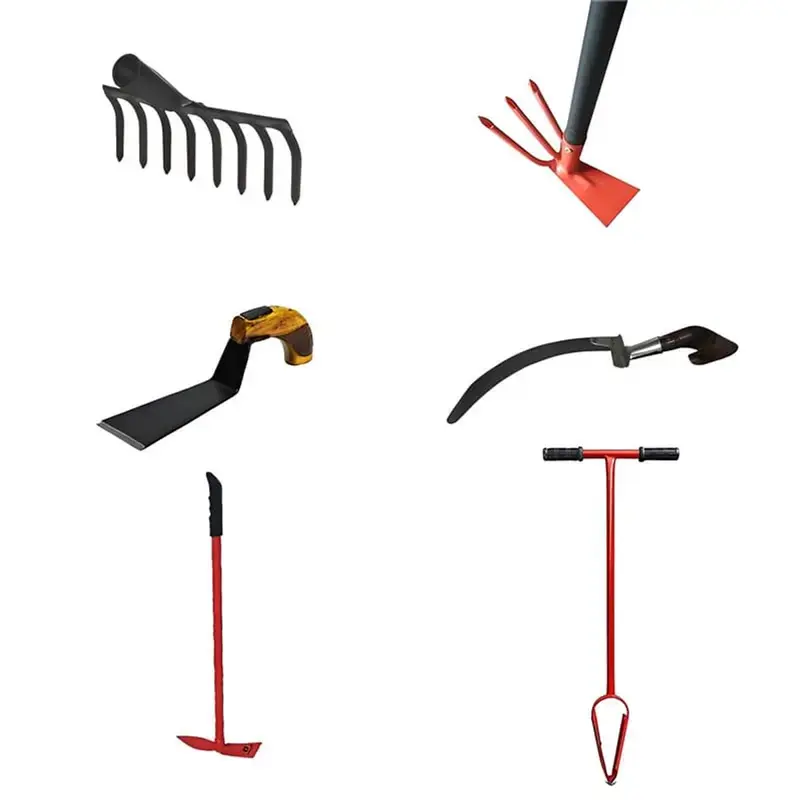 Fresh Stock Heavy Duty 6 pieces of Manual Gardening Tool for Soil Care