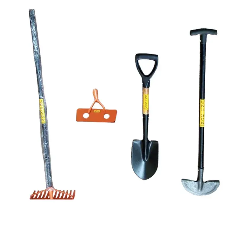 Special Offer Round Nose Baby Shovel, Edging Iron, Draw Hoe, Garden Bow Rake with 48 inch Pipe Handle 12 Teeth