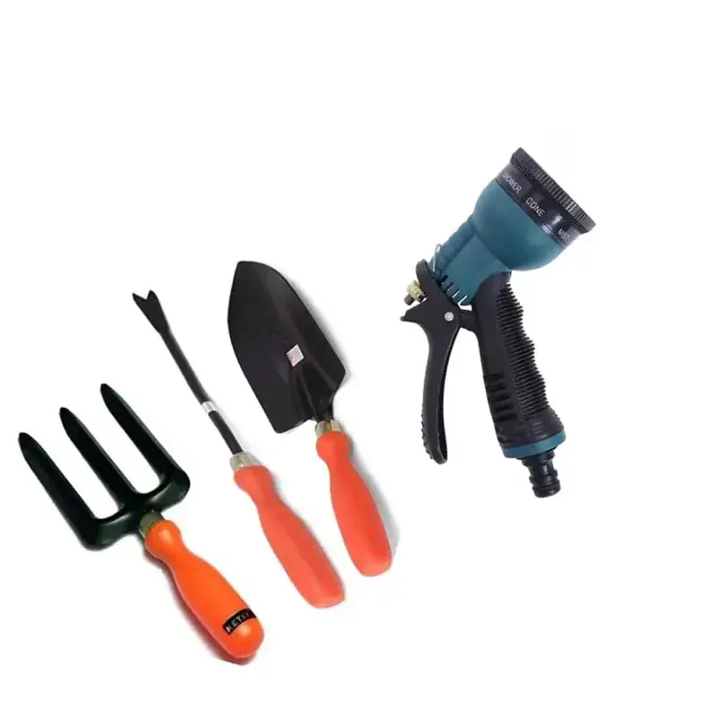 AGT Garden Tools Combo Kit of a Hand Weeder, Garden Fork, Trowel, and a Spray Gun | Used for Gardening Purposes Popular