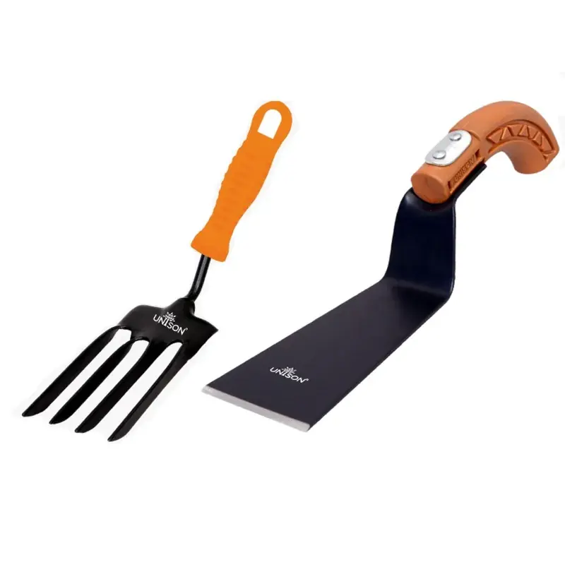 Unison Garden Duo : Twisted Fork & 3" Khurpa - Soil Aeration & Weeding Set Affordable