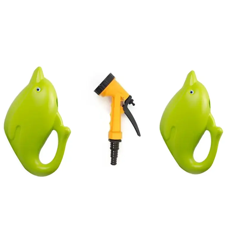 Limited Edition AGT Combo Kit of two 2L Dolphin Watering Can and a 5 pattern Spray Gun | Used for Small-scale Gardening Purposes(3 Tools)
