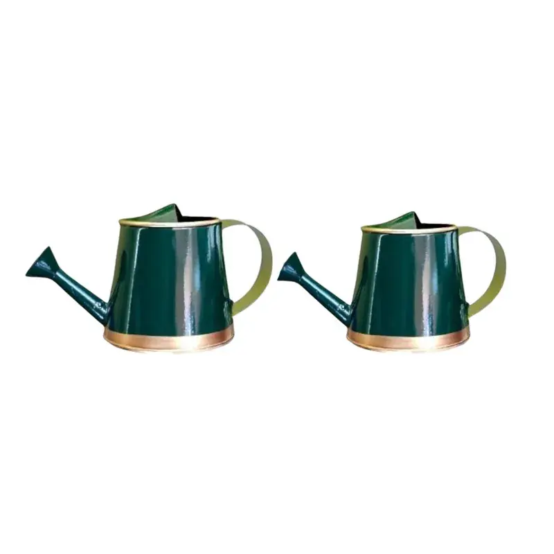 Ecofynd Mini Garden Watering Can for Kids' Use - Green Color - Pack of 2 (EC19016-GRN) Professional Grade