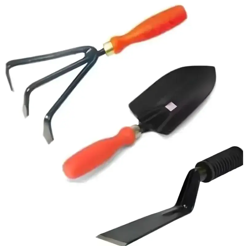 AGT Garden Tools Combo Kit of a Hand Cultivator, Hand Trowel and a Khurpi-Used for Small Scale Gardening Processes(3 Tools) Money Back Guarantee