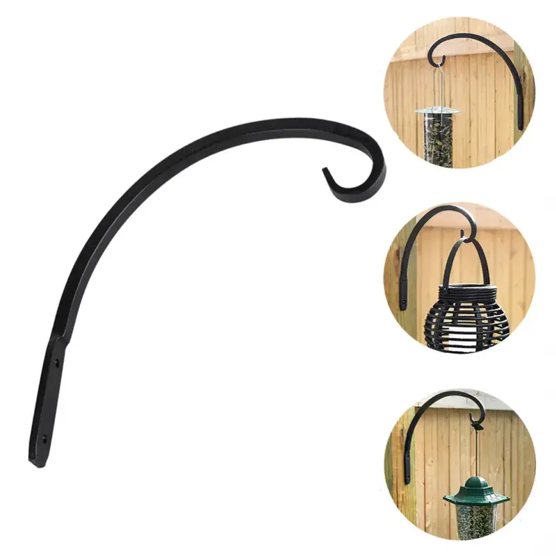 Best Choice Ecofynd 12 inches Sturdy Wall Hanging Plant Bracket, Round Plant Hanger for Bird Feeders, Planters, Lanterns (Set of 2)