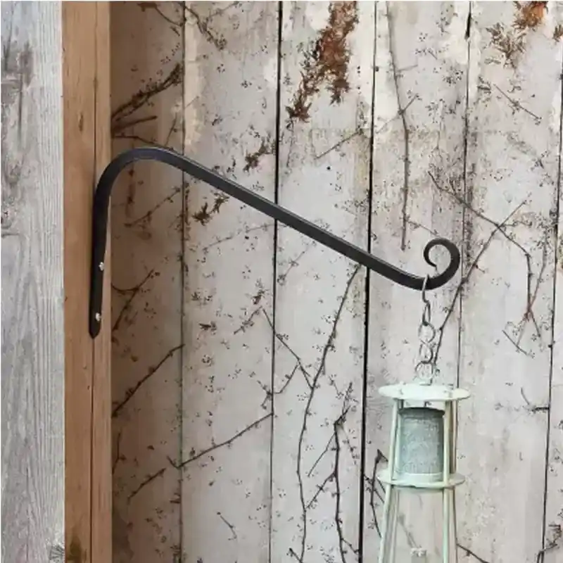 Ecofynd 12 inches Wall Hook Hanging Plant Bracket, Straight Plant Hanger for Bird Feeders, Planters, Lanterns (Set of 3) Brand New