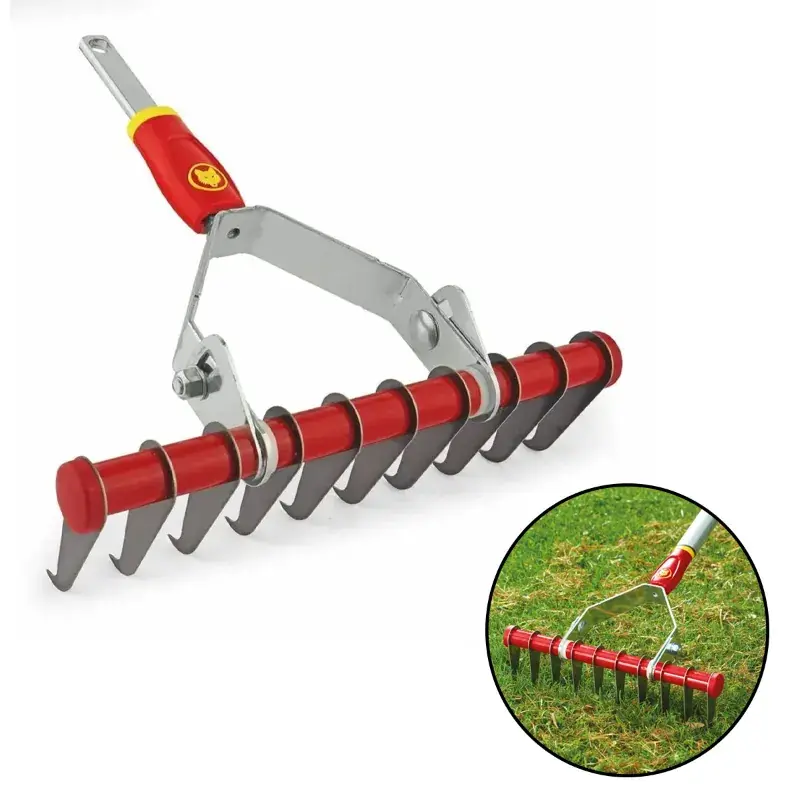 Wolf Garten UG-M 3, Steel Scarifying Garden Rake Without Handle for Efficient Moss Clearing 5.0 Grab Now