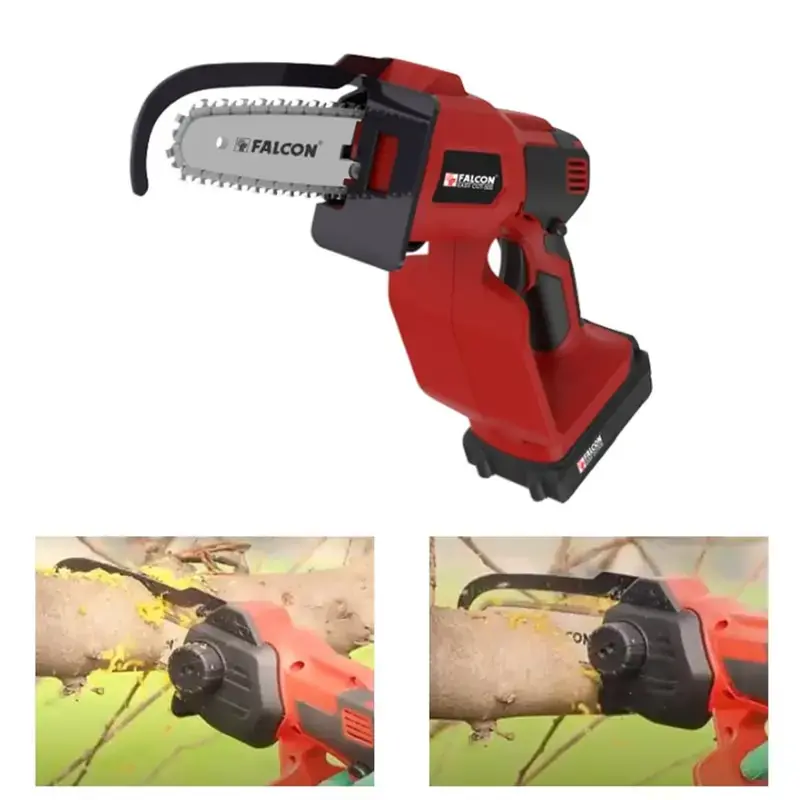 Certified Falcon Easy Cut-505 Battery Operated, Mini cordless chainsaw with 5 inch Guide Bar