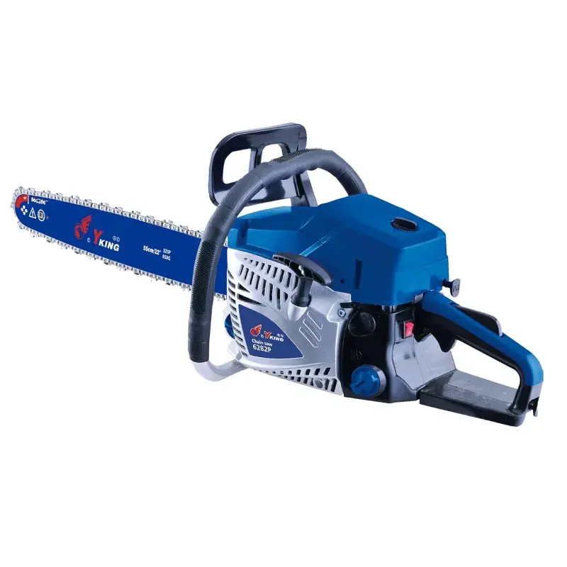 Yking Professional 62.8-cc, Petrol Chainsaw with 18 inch Guide Bar | Ideal for Cutting Tree, Landscaping | 6282P Factory Price