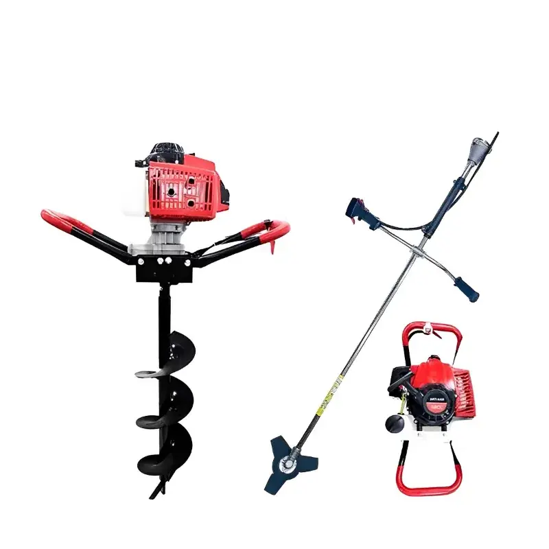 Discount Greenleaf 2 in 1 Earth Auger/ Post hole digger and Brush Cutter with 8 inch Auger Bit (68-cc) 5.0