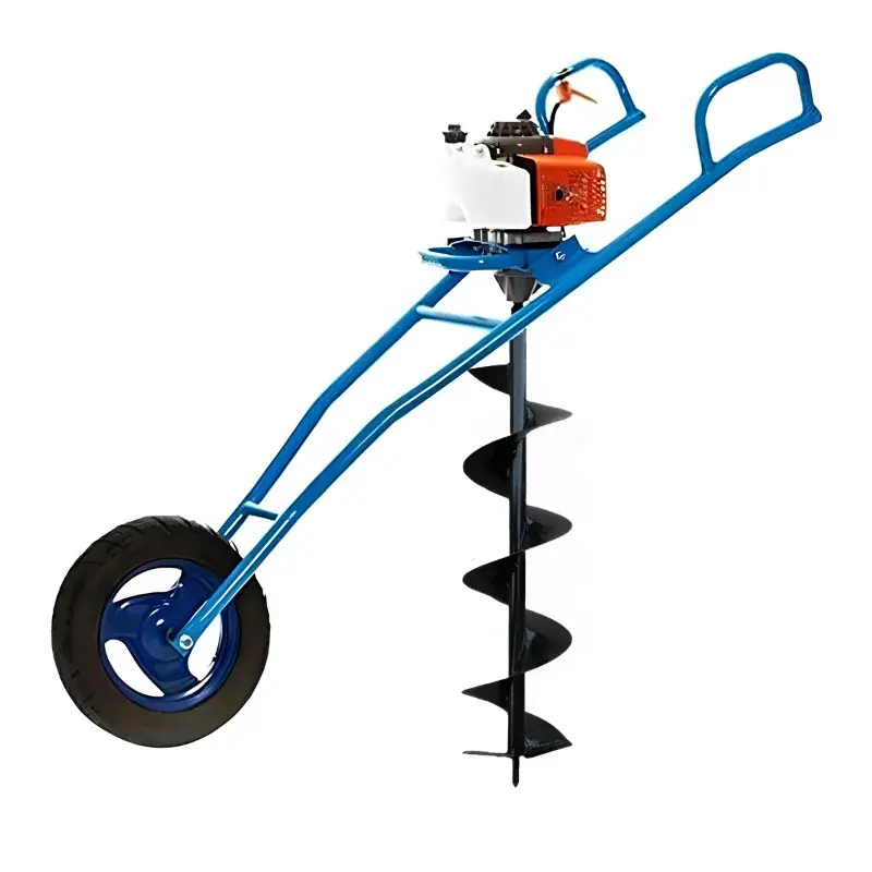 No Minimum Order Greenleaf 63-cc Trolley Type Earth Auger / Post hole digger with 6 inch Auger Bit