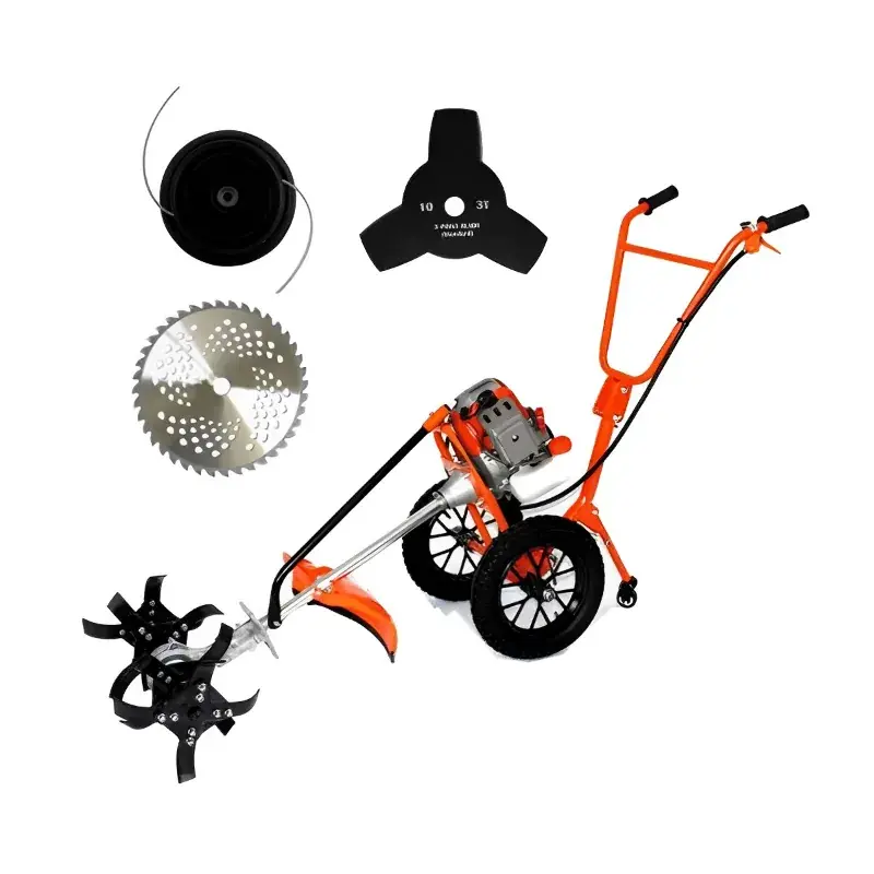 Greenleaf 3HP, 63CC, 2 Stroke Push Type Brush Cutter with Tiller Attachment 5.0 Top Rated
