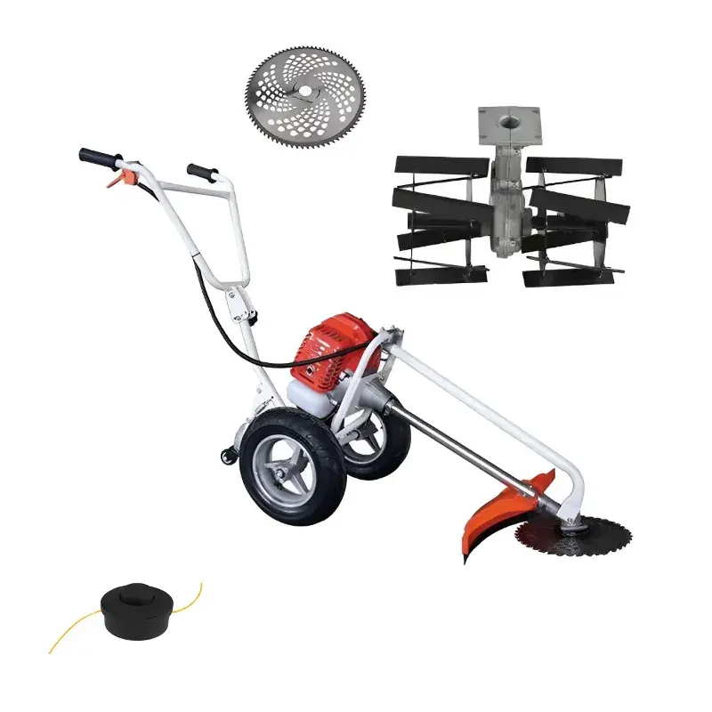 Next Day Delivery Greenleaf 1.95HP, 2 Stroke Wheel Brush Cutter with Tiller Attachment (52cc)