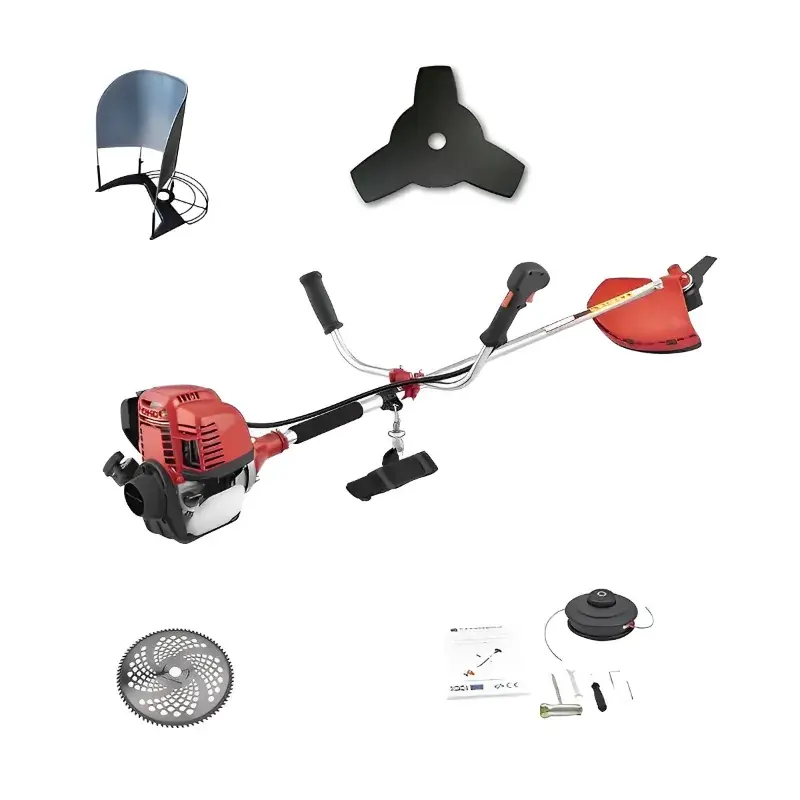 Trusted Brand Greenleaf 1.7HP, 4 Stroke and 35 cc Sidepack Petrol Brush Cutter 5.0
