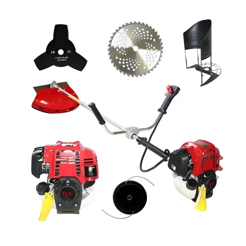 No Minimum Order Greenleaf 2HP 4 Stroke, 50 cc Air-Cooled Side pack Petrol Brush Cutter 4.0