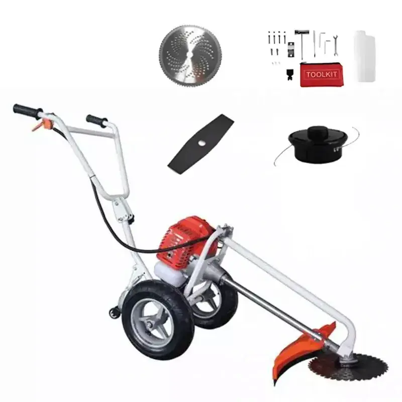 In Demand Jaiveer WH-52-JV, 2 Stroke 52 cc Wheel Type Petrol Brush Cutter with 1 Year Warranty