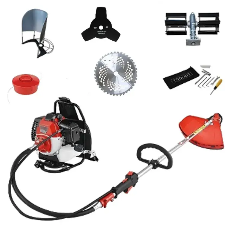 Greenleaf 1.25kW, 2 Stroke Backpack Brush Cutter with tiller Attachment(43 cc) Crafted