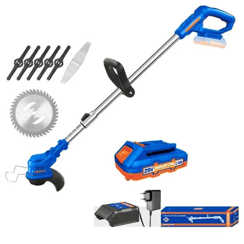 Wadfow 20V Lithium-Ion Battery Operated Cordless Grass Trimmer with Battery & Charger, WGTP511 Money Back Guarantee