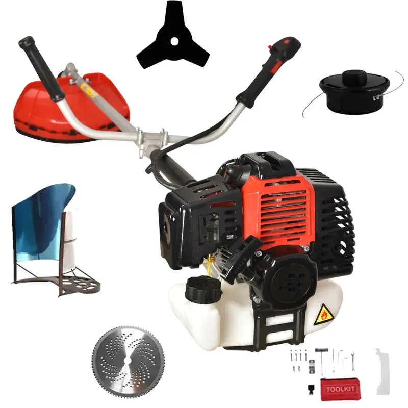 Limited Offer VSAN Agro 2 Stroke 52 CC Sidepack Brush Cutter, Grass Cutter, Paddy Cutter With Accessories