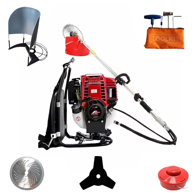 VSAN Agro GX-35, Backpack 4 Stroke 35 CC Brush Cutter, Grass Cutter, Paddy Cutter With Accessories Big Sale